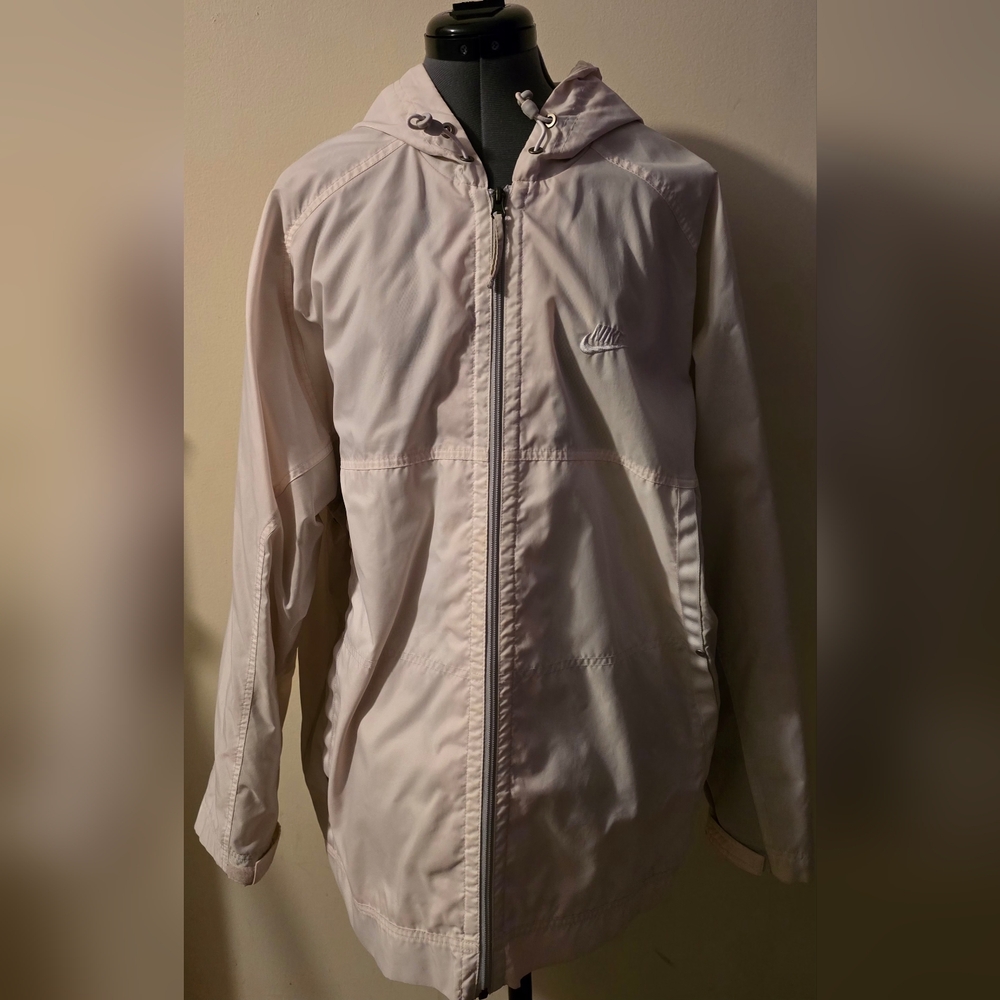 White Hooded Nike Jacket
